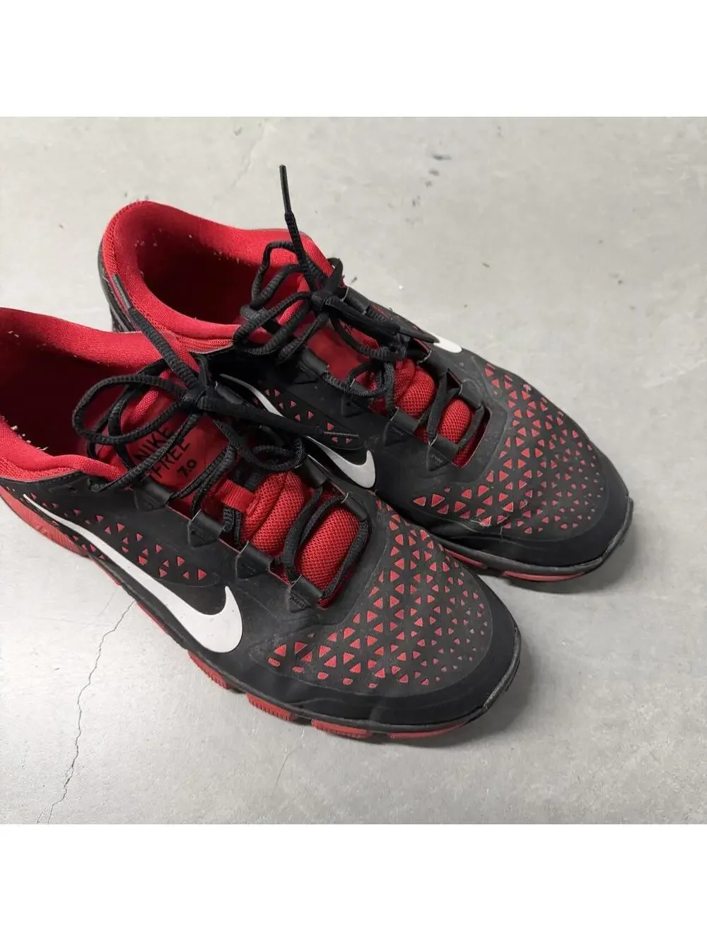 Nike Free Trainer 7.0 Black Red White Training Shoes Men’s Size 13 524311-016
